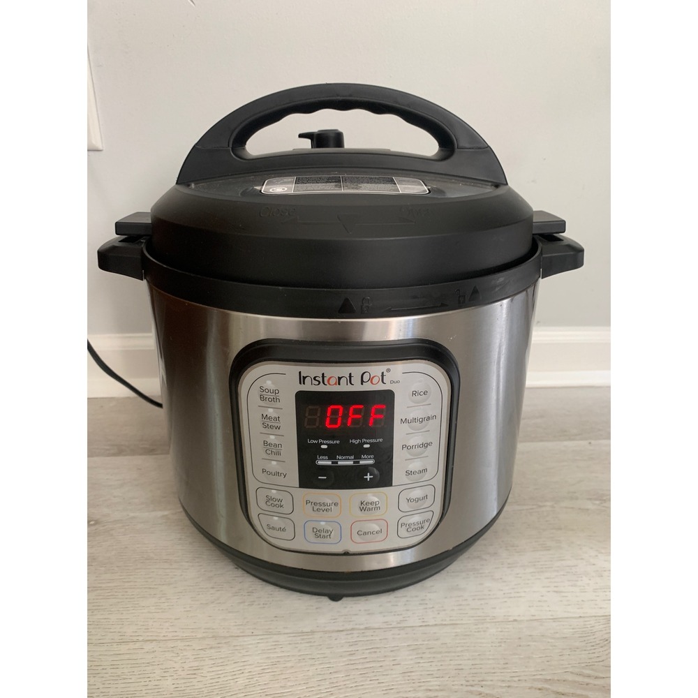 Instant Pot Duo 7-in-1 Electric Pressure Cooker Stainless Steel 6 Quart Silver